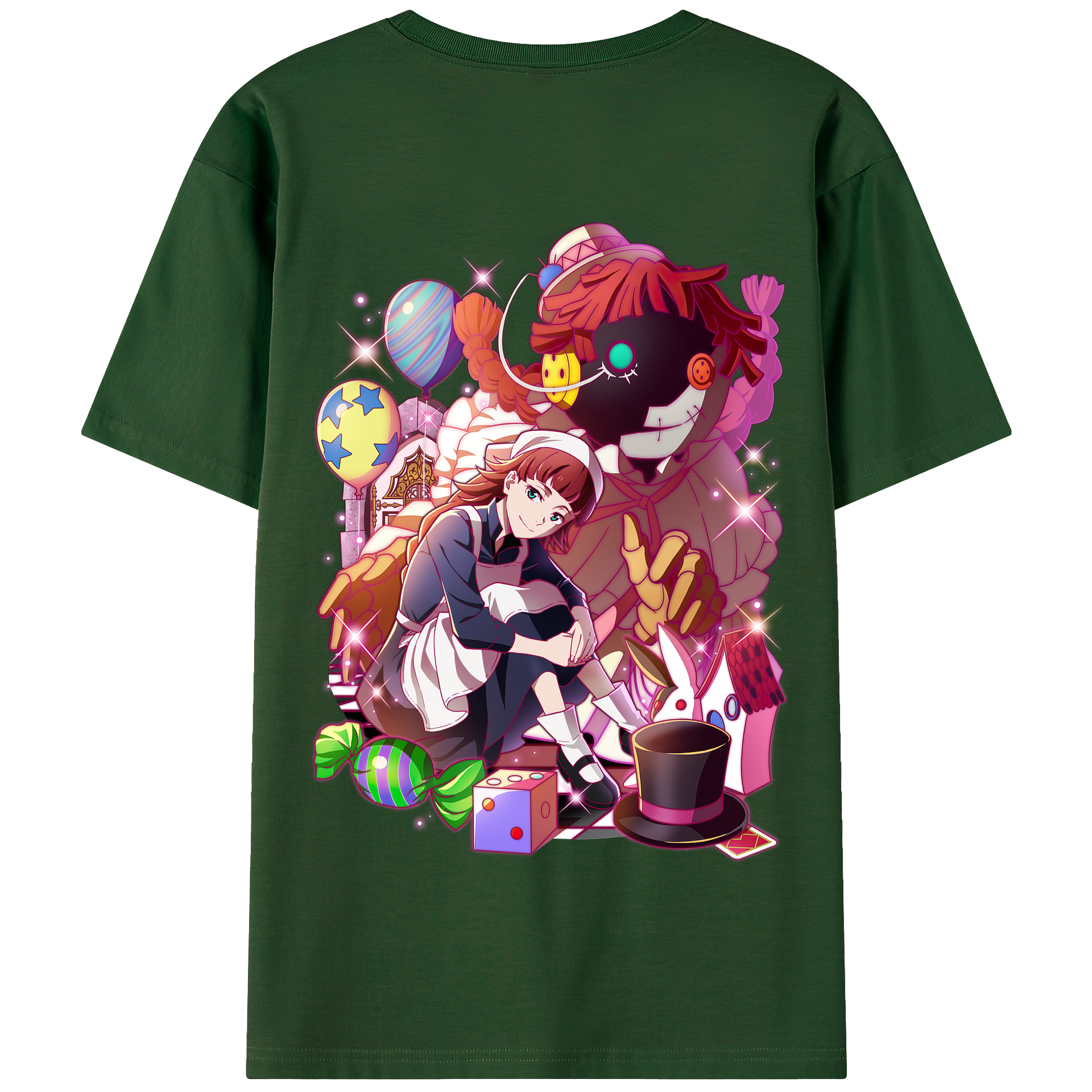 （画像用） 文豪ストレイドッグス Bungo Stray Dogs 綿100％半袖Tシャツ（背面プリント）